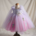 Children's Clothing Super Fairy Fairy Little Girls' Dress Lavender Purple