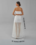 A-line Wedding Dress Underskirt, White Petticoat, One Hoop Skirt