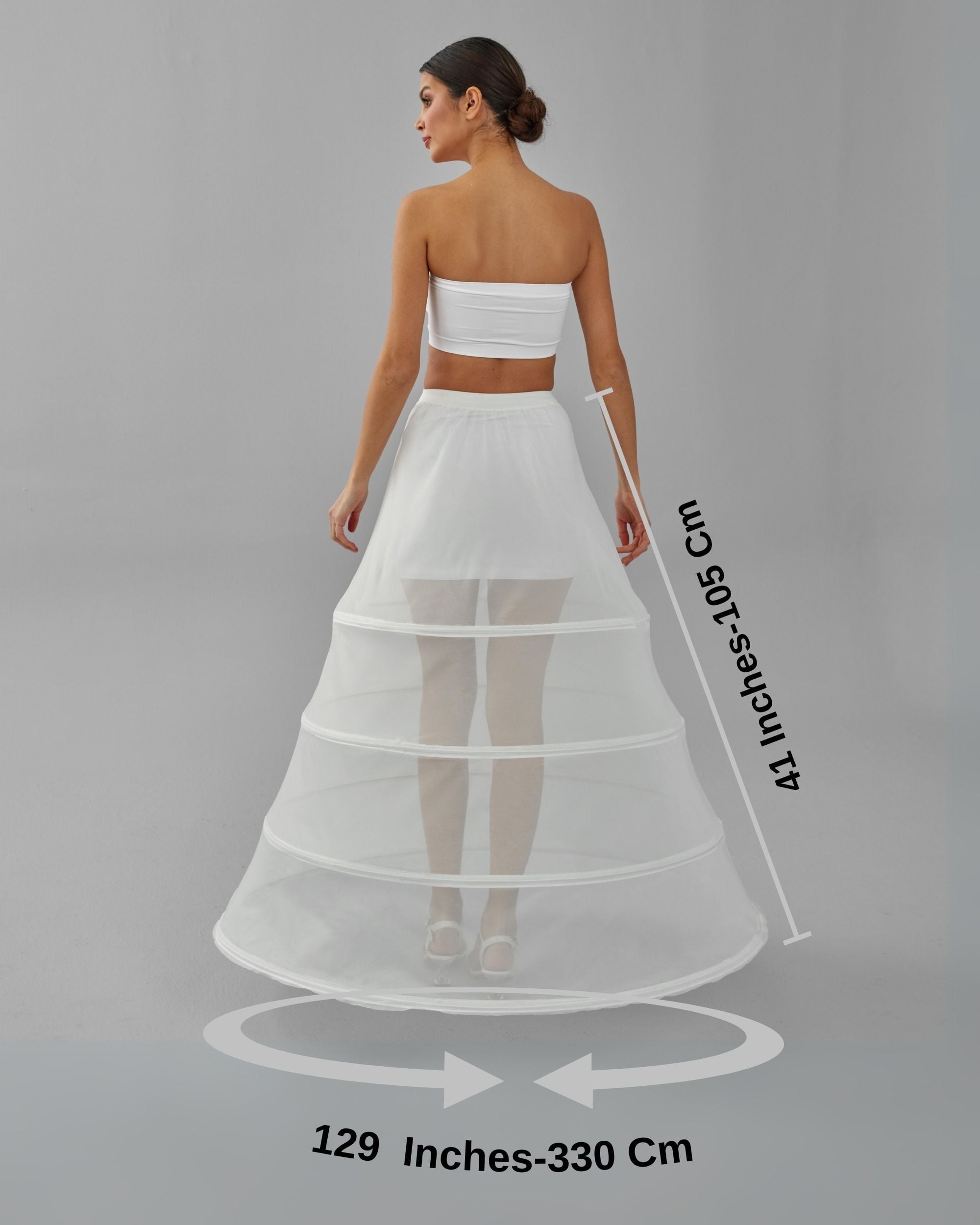 Hoop Skirt, Tulle Underskirt, Wedding Dress Underskirt, White Petticoat Skirt
