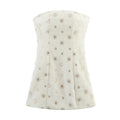 Women Clothing Summer Minority Design Slim Fit Slim Fit Tube Top Dress Women White