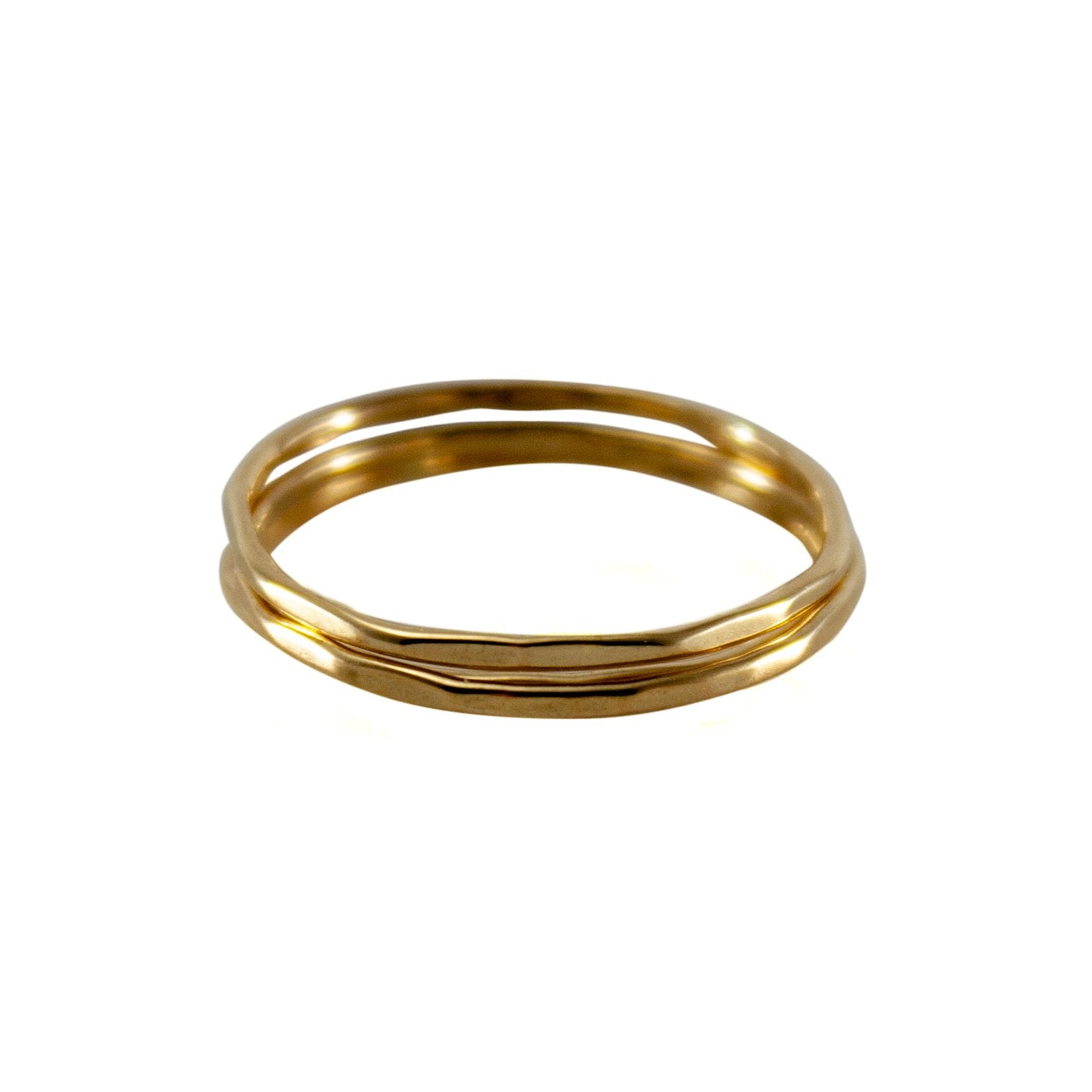 14K Gold Filled Stackable Twist Ring Minimal Everyday Band