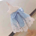 Baby Girl Princess Dress Birthday Dress Ocean Blue Summer Dress