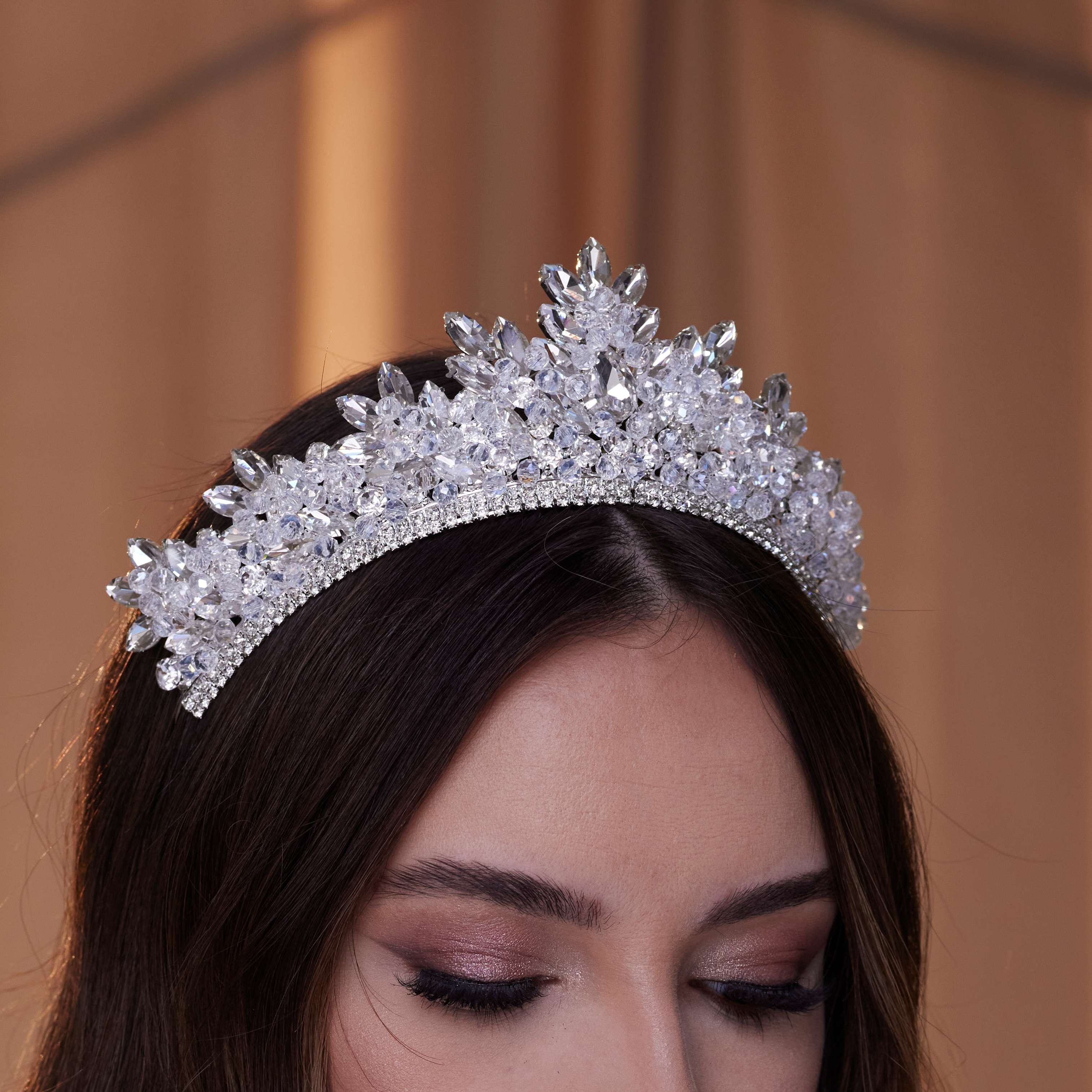 Sparkling Crystal Wedding Tiara