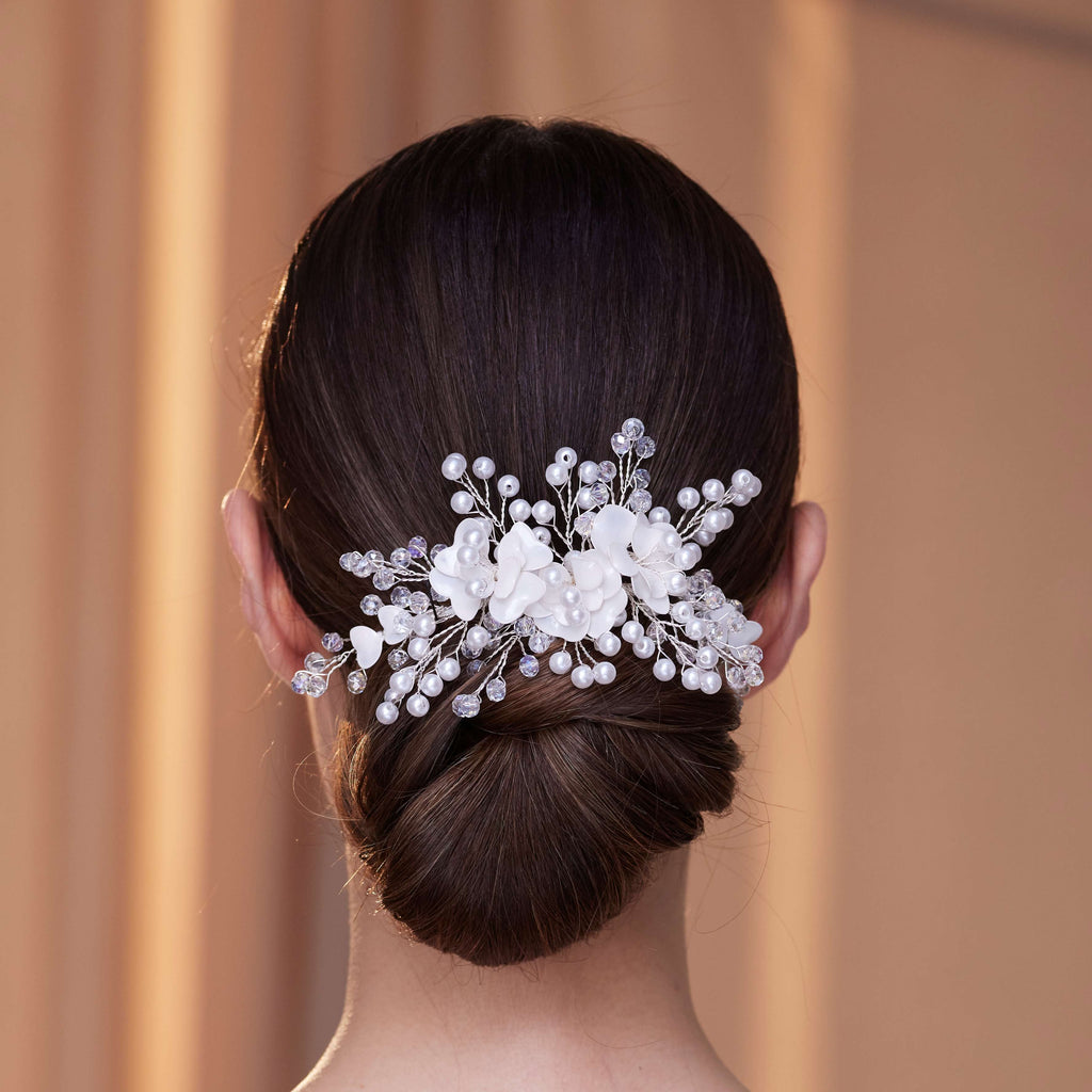 Elegant Hair Vine with Resin Flowers