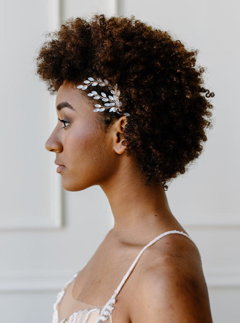 Opalescent Jewel Hair Comb