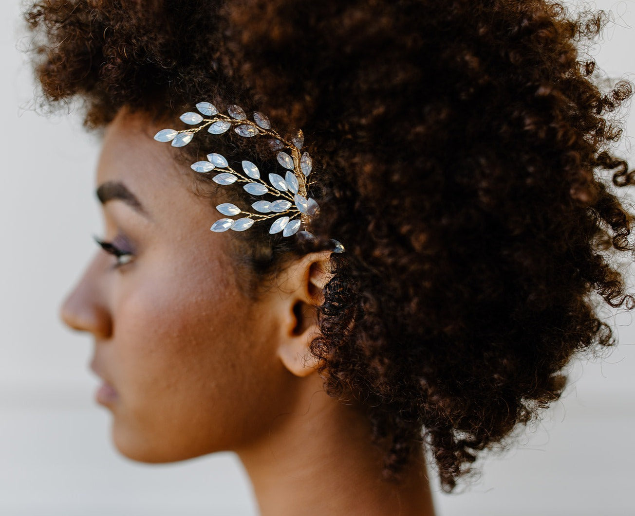 Opalescent Jewel Hair Comb Style 2