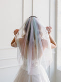Pastel Rainbow Veil Elbow - 30 inches