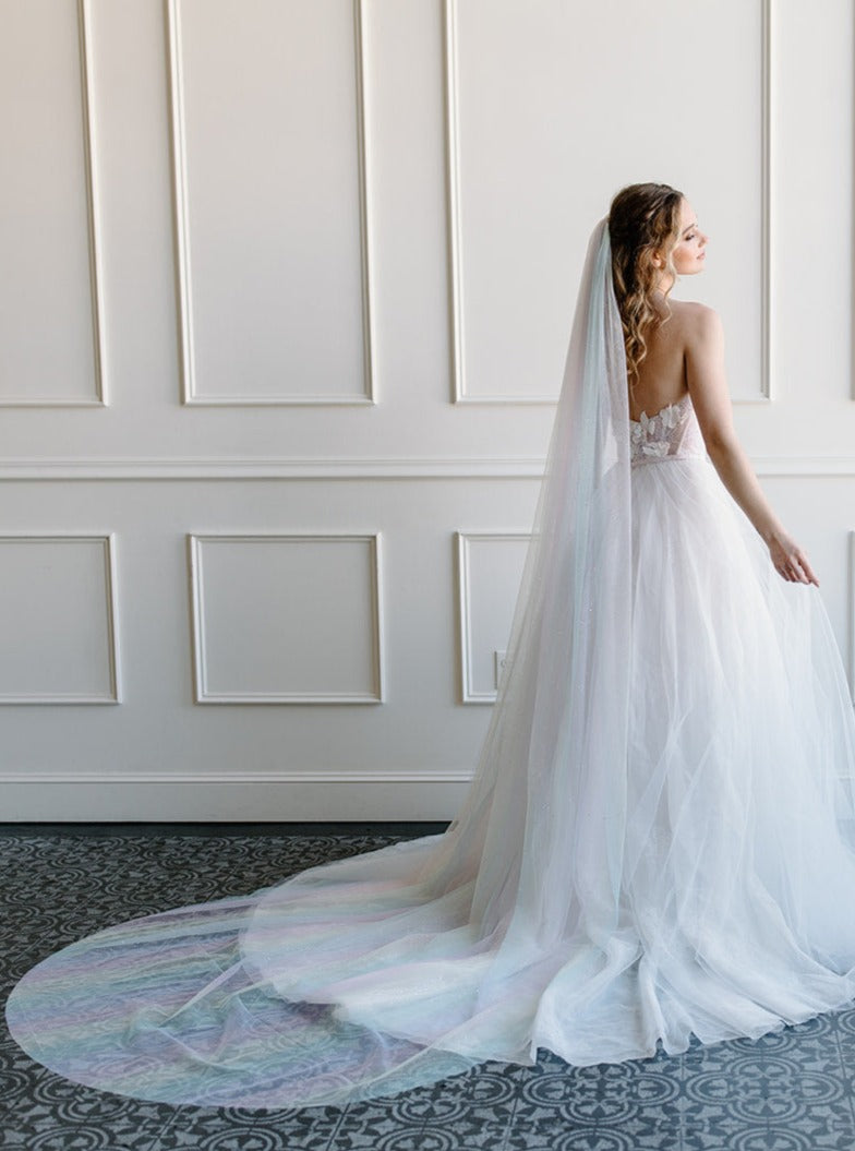 Pastel Rainbow Veil