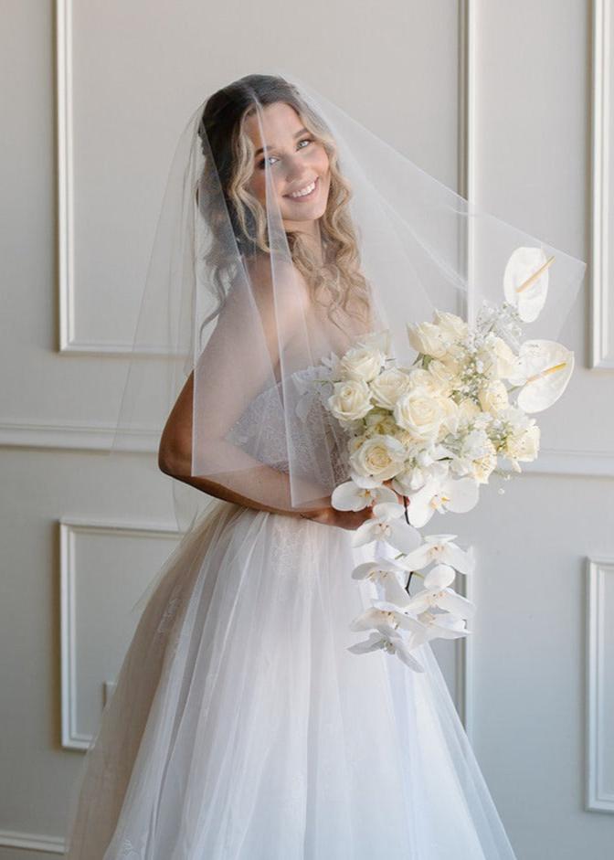 Airy Tulle Drop Veil