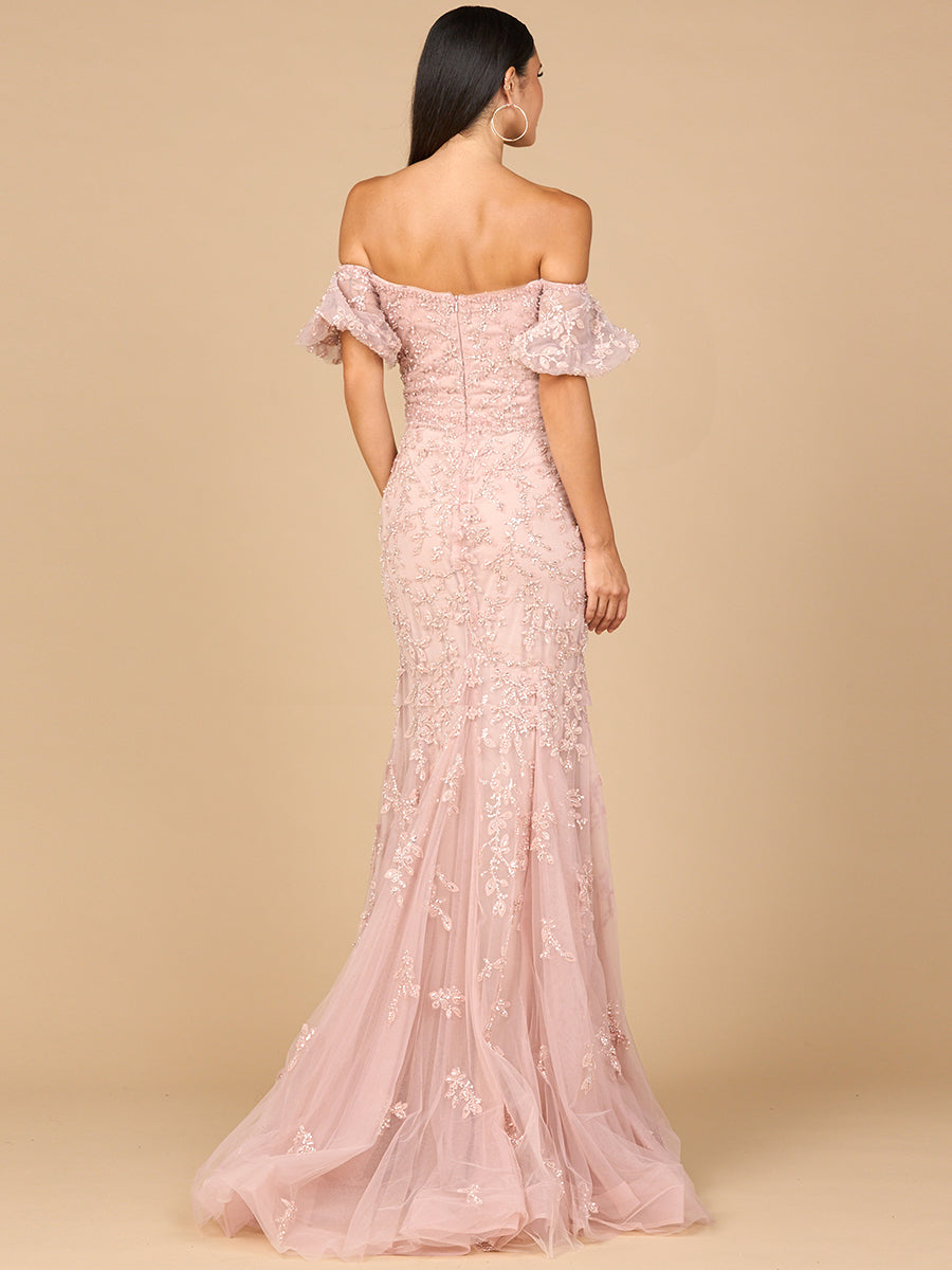 Lace, Off Shoulder Mermaid Gown