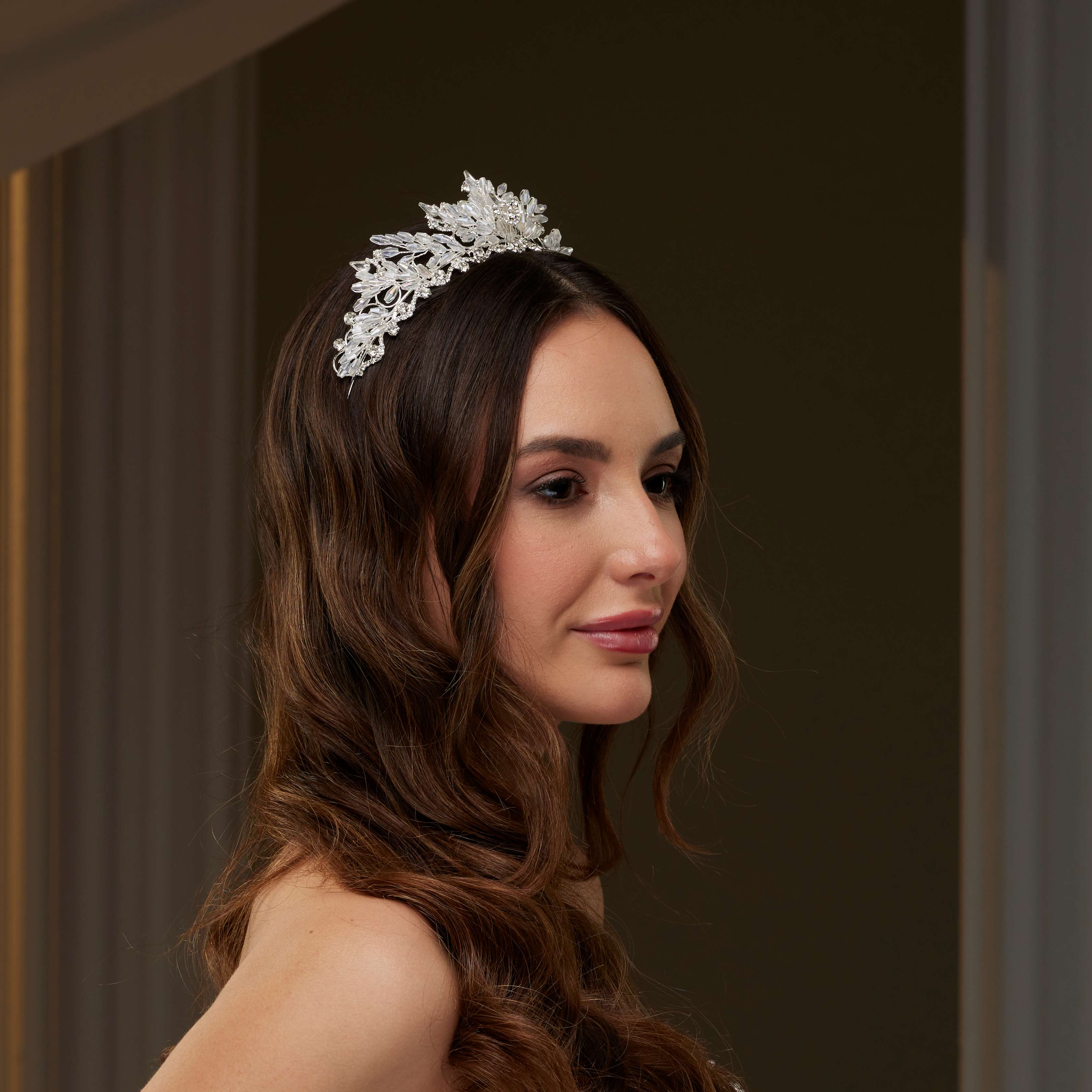 Elegant Crystal Wedding Tiara