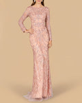 Long Sleeve Lace Gown | 29050 Blush