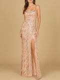 Scoop Neck Beaded Dress Blush