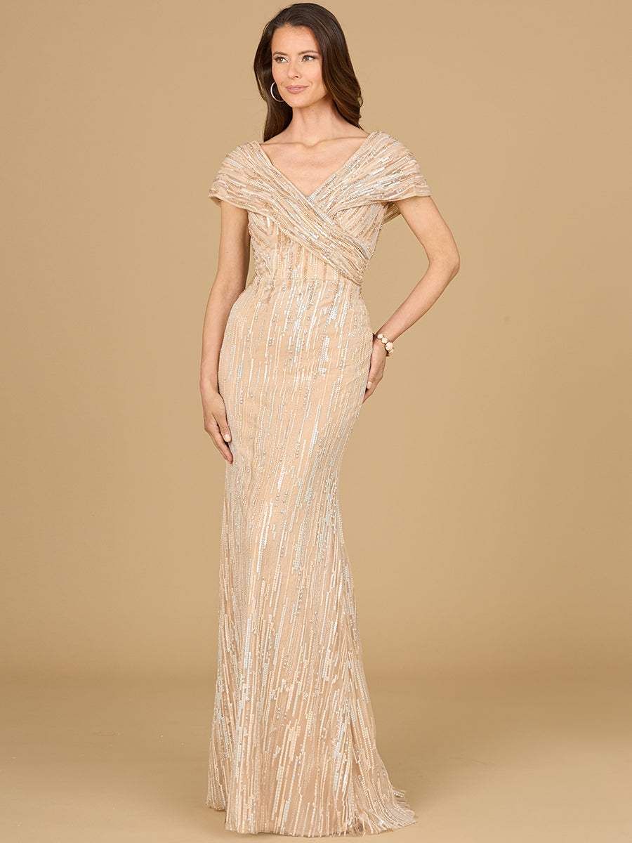 Mermaid Lace Gown Champagne