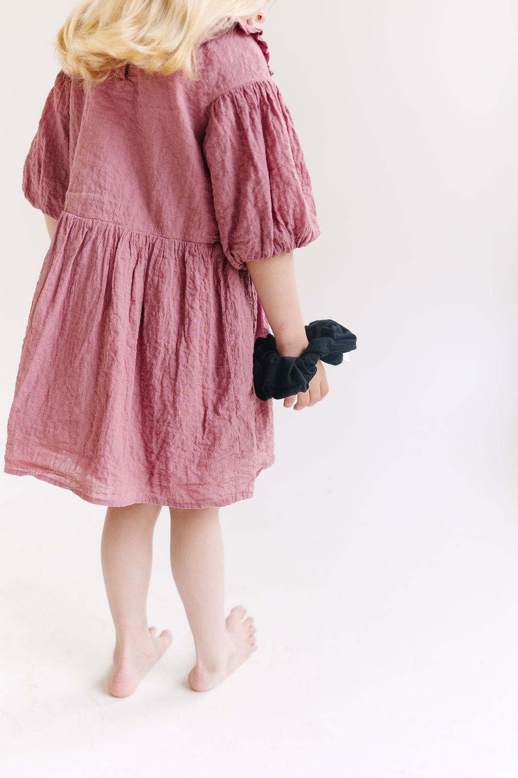 Pink Solid Oversized Scrunchy