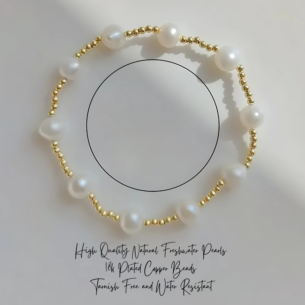 Harper Bracelet 14K Gold Plated Faux Freshwater Pearl
