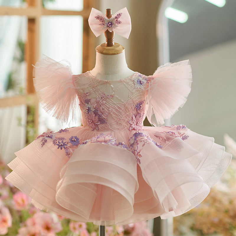 European And American Girls Umbrella Princess Dress Picture Color