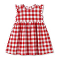 Picnic Plaid Soft Bamboo Summer Dress for Girls 6Y