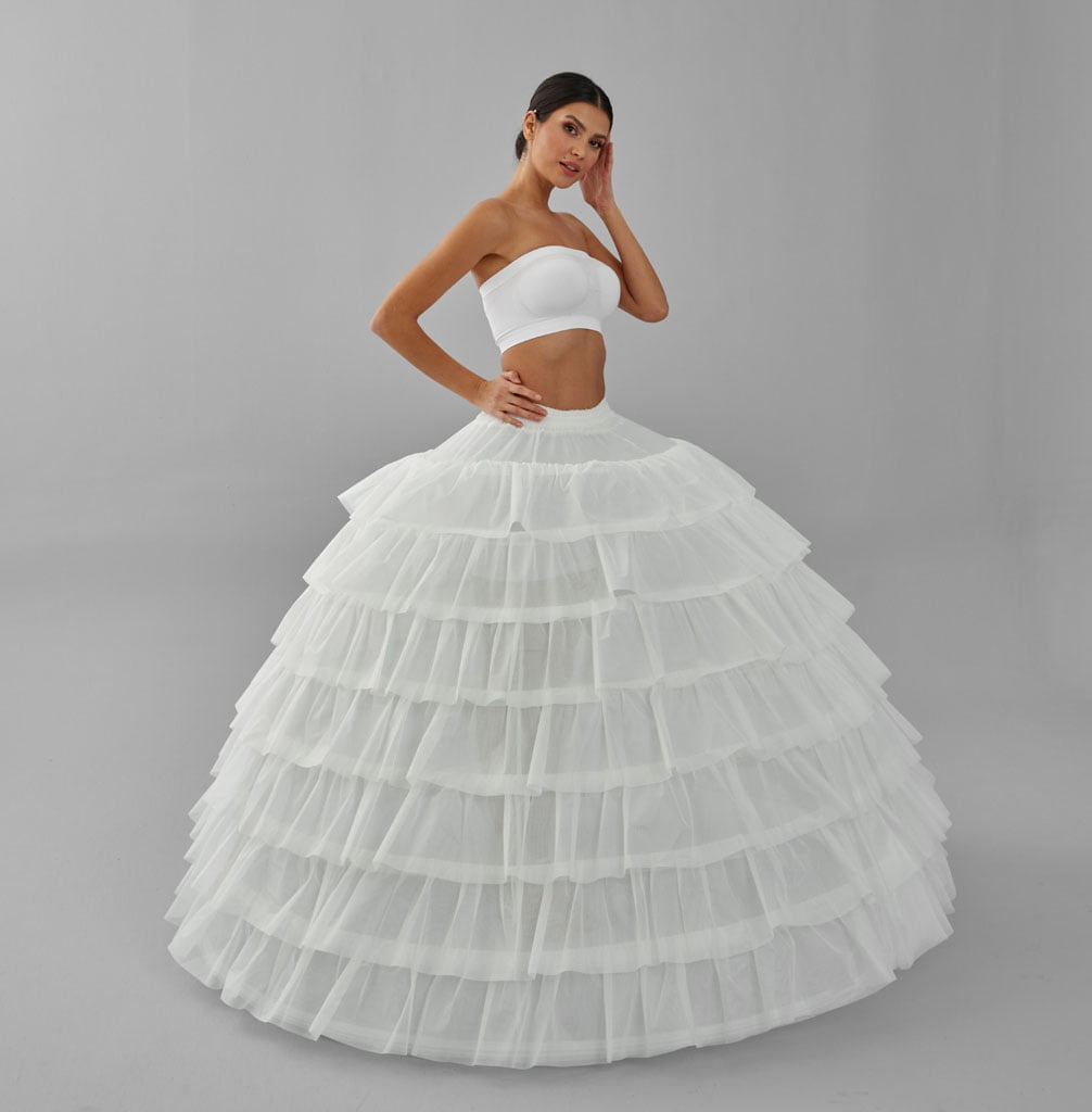 Simple Wedding Dresses Ball Gown Crinoline Skirt -Quinceanera Petticoat Skirt