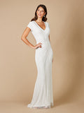 Lara Flavia Fitted Beaded Wedding Gown Ivory