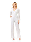 Long Sleeve Jump Suit Ivory