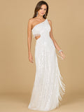 Wendy Fringe Bridal Dress Ivory