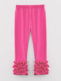 Milk Silk Ruffled Hot Pink Icing Legging hot pink