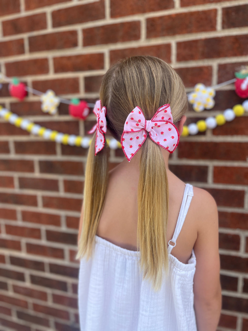 Pink Apple Bow
