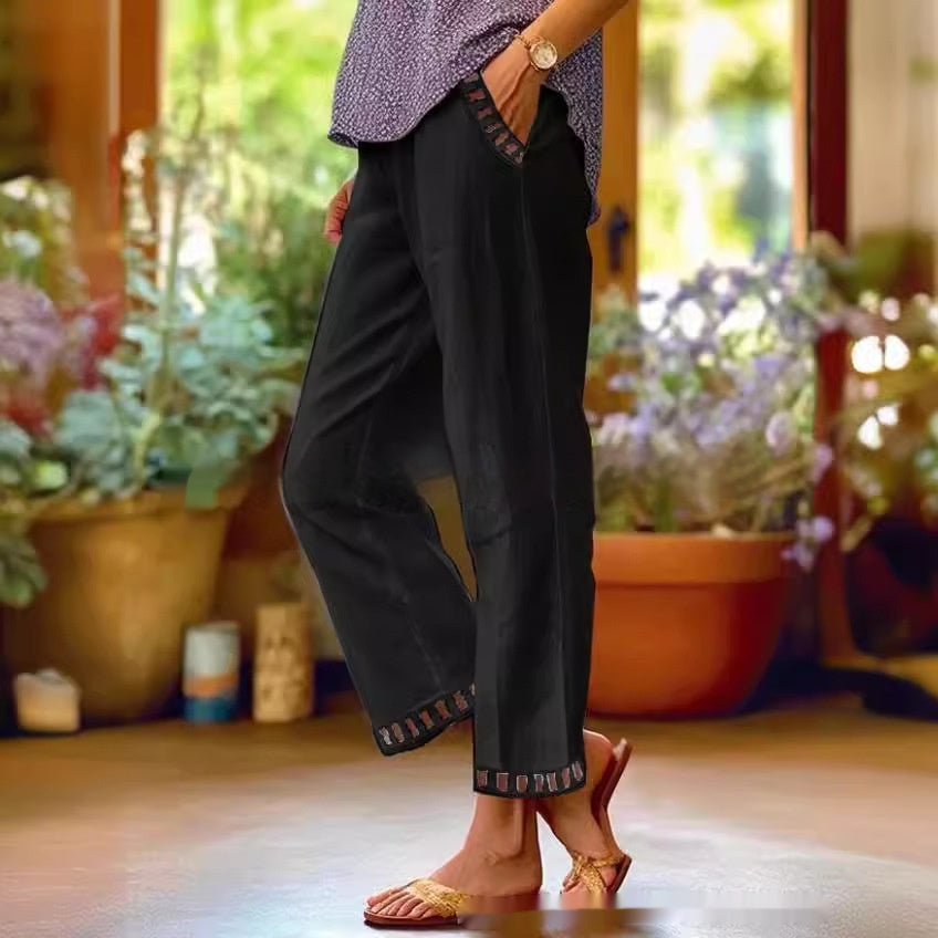 Women’s Straight Leg Casual Pants Black