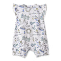 Seashore Bubble Romper – Bamboo Baby Girl Outfit 12-18M