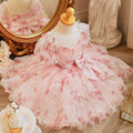 Bride Fellow Kids Wedding Birthday Party Sweet Evening Dress Xin Pink