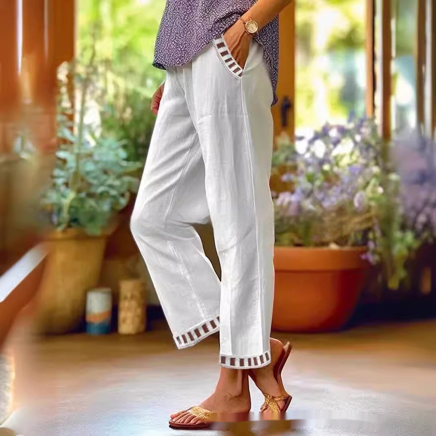 Women’s Straight Leg Casual Pants White