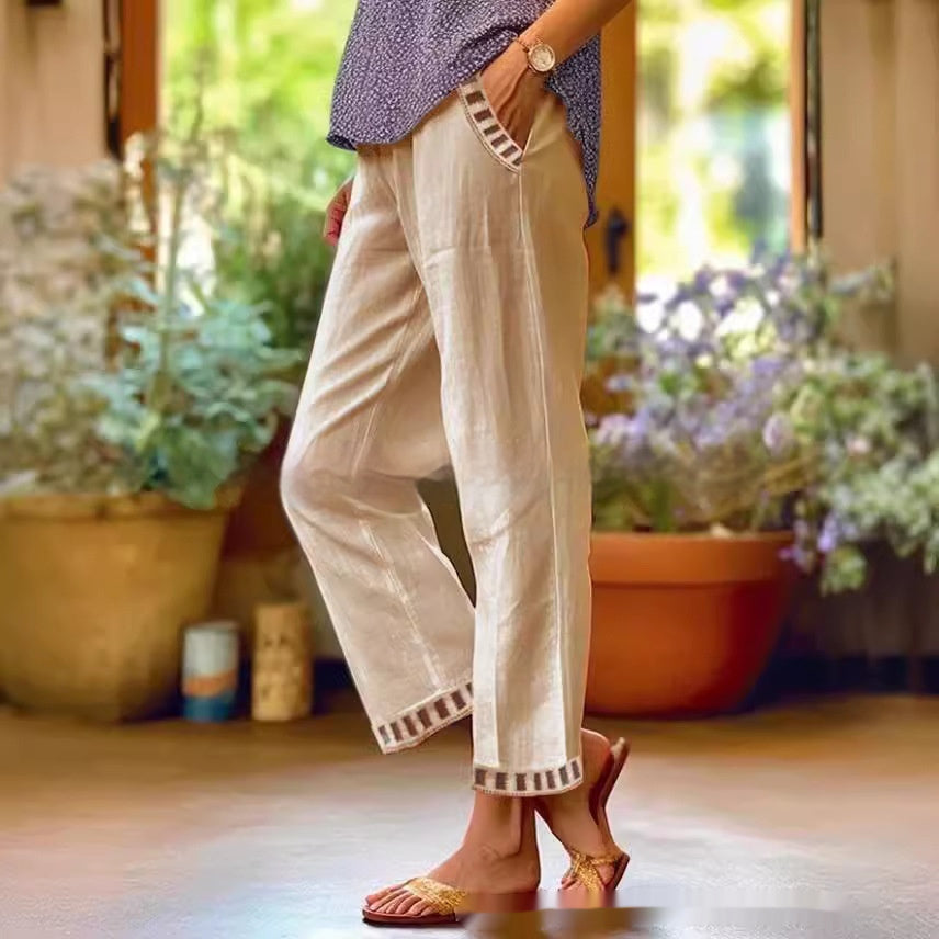 Women’s Straight Leg Casual Pants Apricot