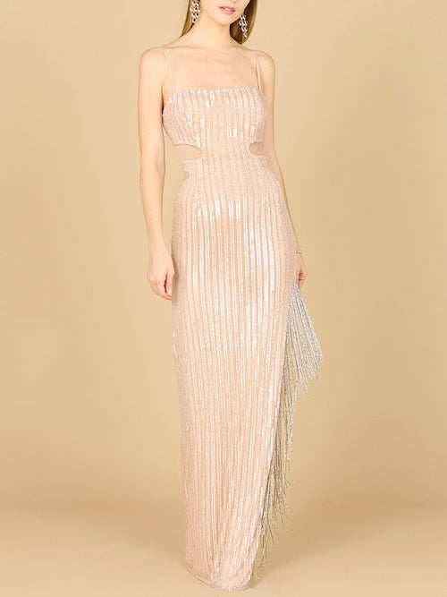 Baby Jane Fringe Dress OUTLET Champagne