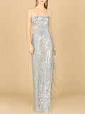 Baby Jane Fringe Dress OUTLET Silver