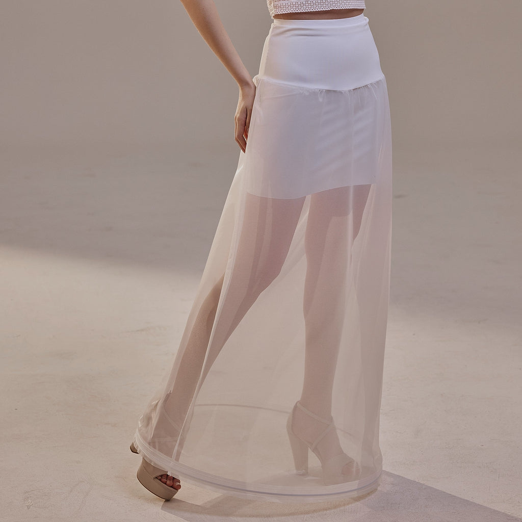 A-Line Wedding Dress Petticoat , One Hoop Underskirt with Waist Corsage