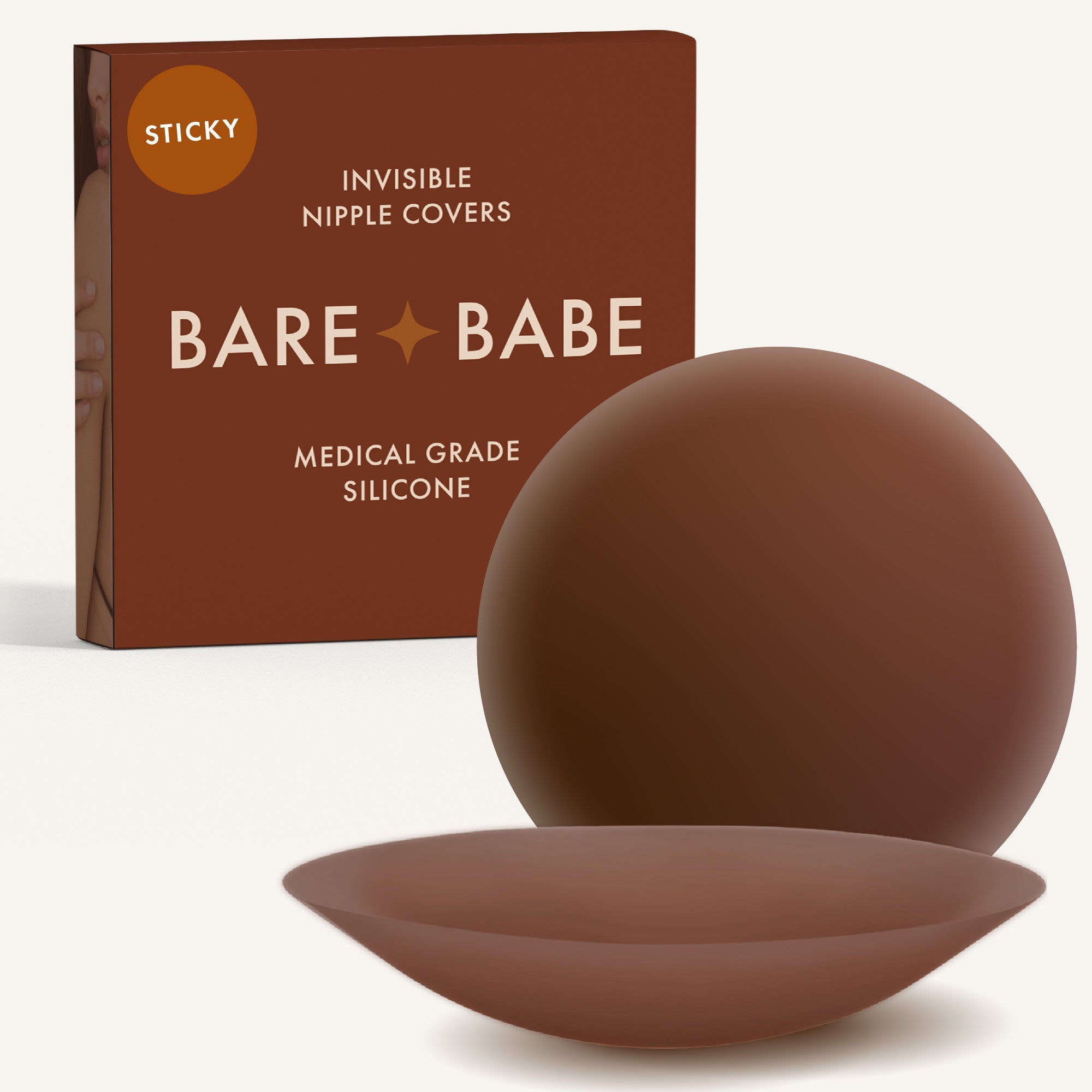 Adhesive Nipple Covers Mocha
