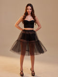 Black Tulle Underskirt (Petticoat) – Sheer Layering Skirt