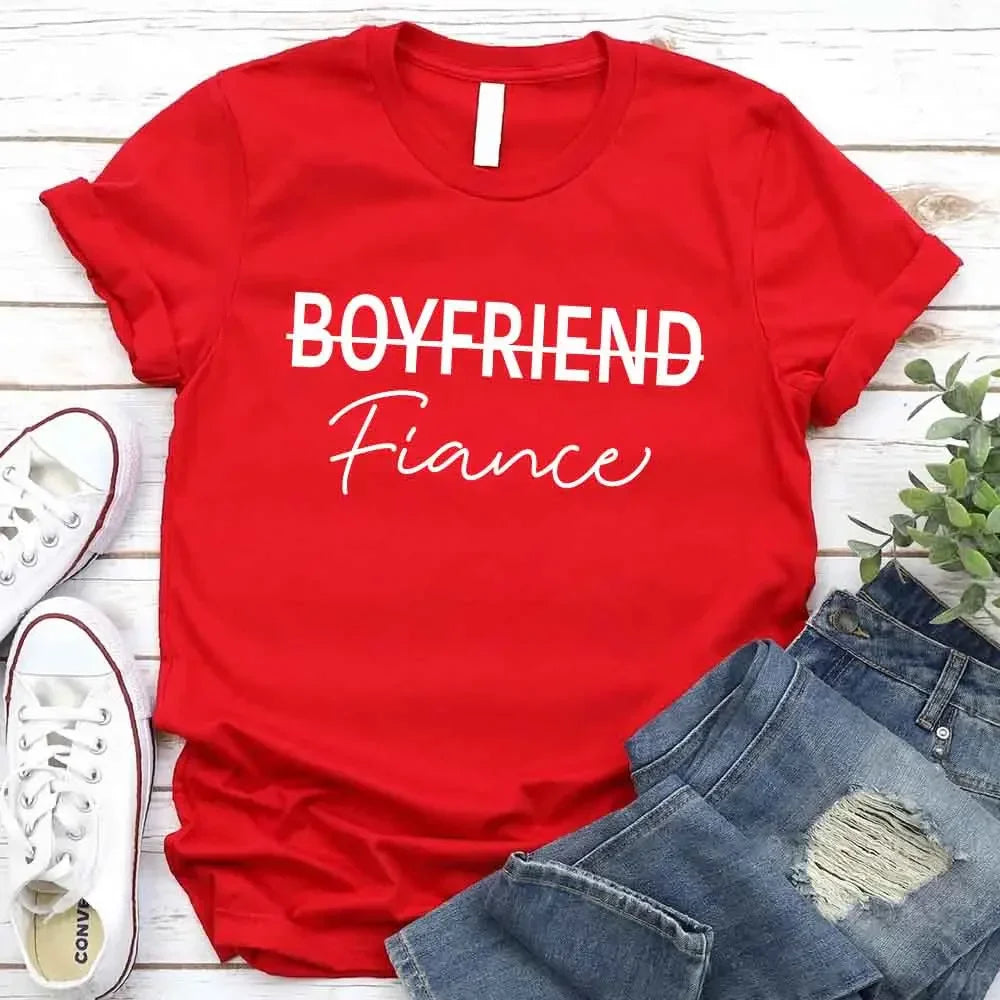 Boyfriend & Girlfriend Couples Tee Boyfriend Red