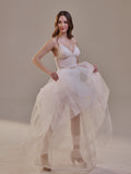 Bridal Petticoat with Corsage and Hard Net Tulle Underskirt ,Wedding Crinoline with Petticoat Netting Fabric