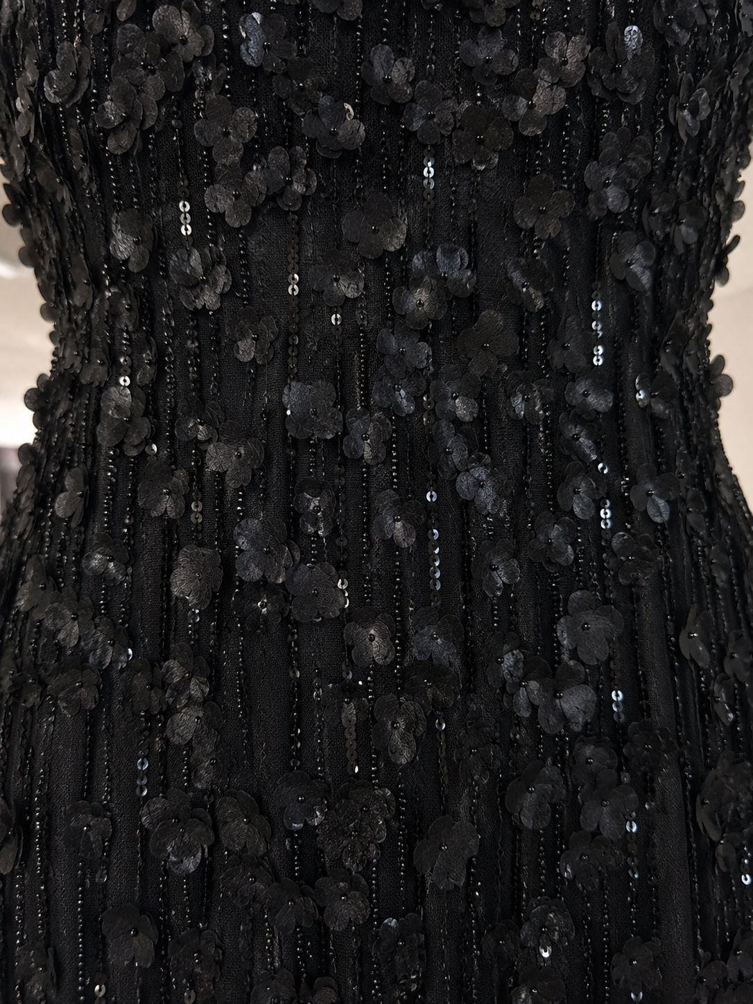 3D Floral Embellished Cap Sleeve Gown | 29181