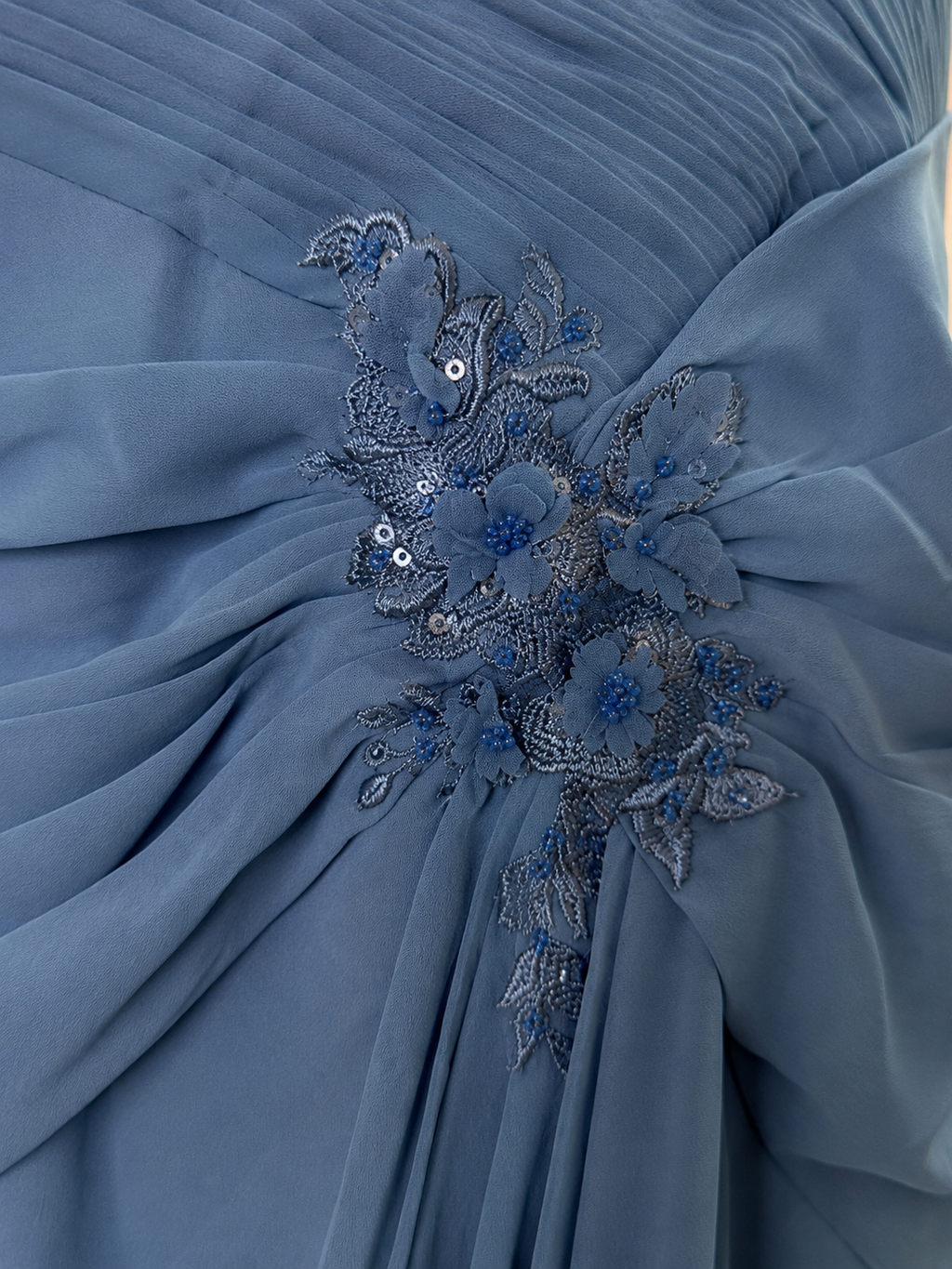 Off Shoulder Elegant Chiffon Gown