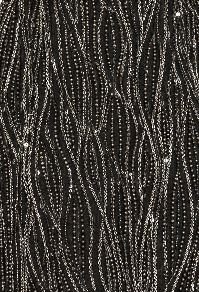 V-Neck Fitted Gown - OUTLET