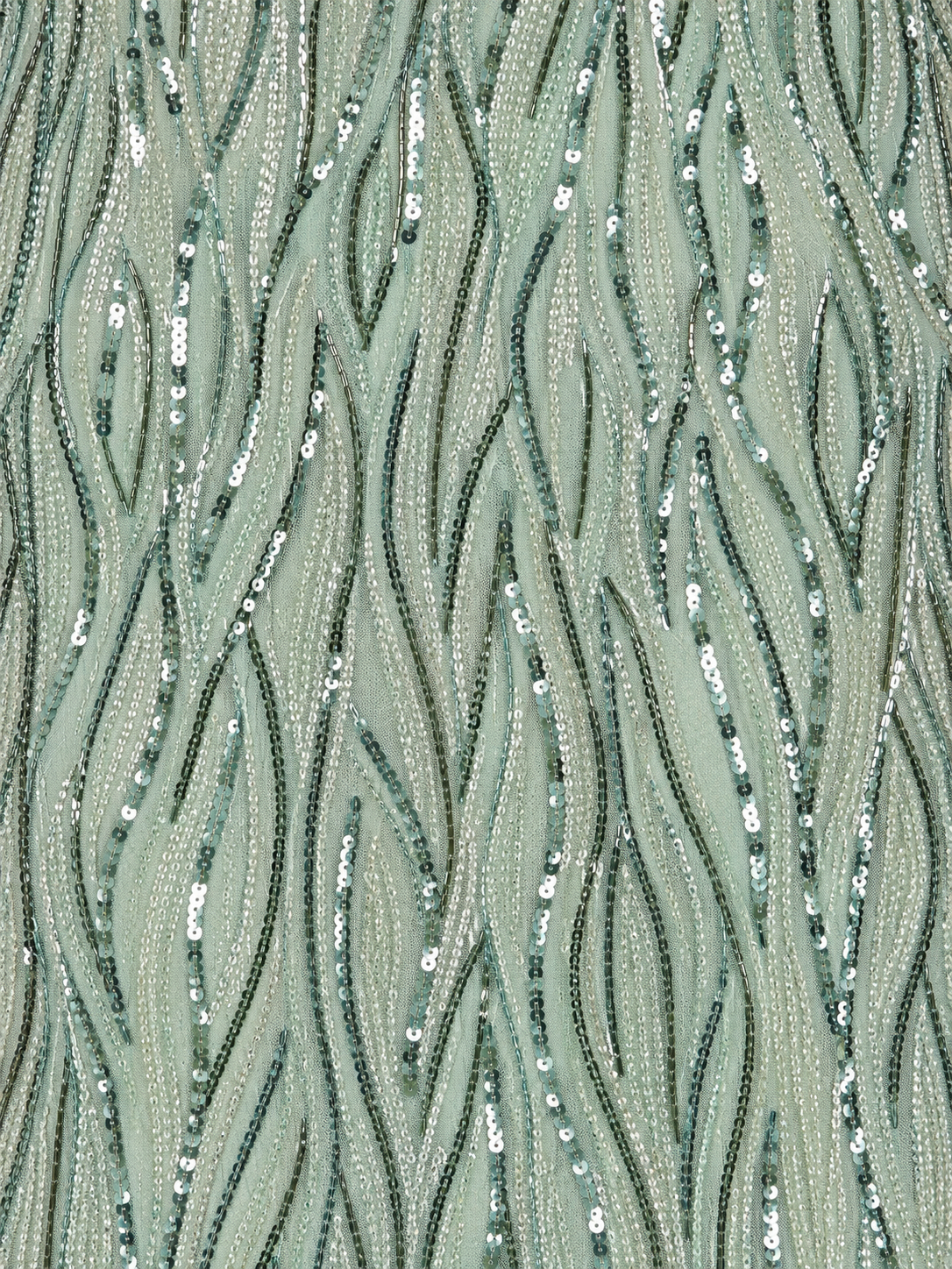 Beaded Gown With Cape Sleeves