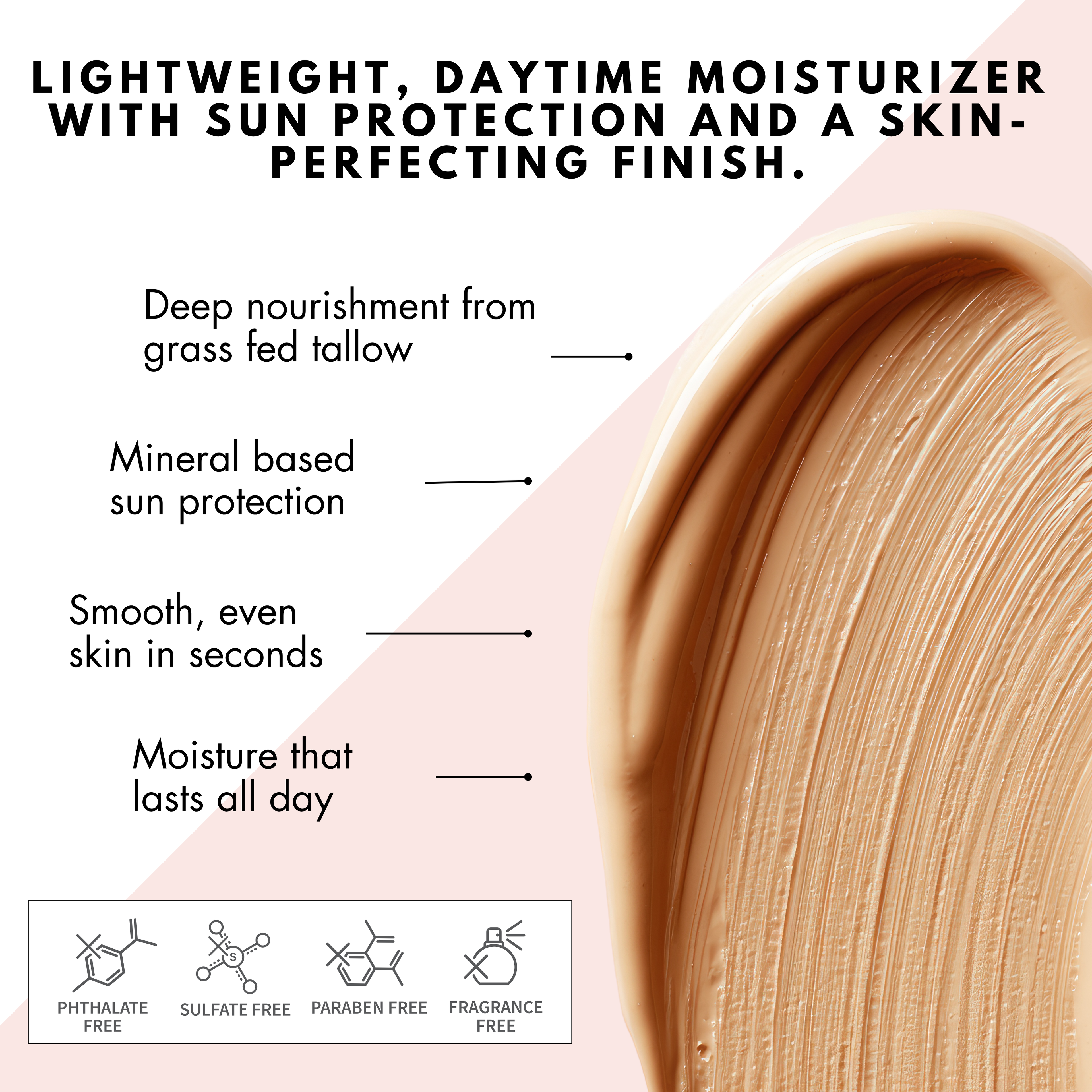 BioGlow Tinted Tallow Foundation - Moisturizer with Mineral Sun Protection