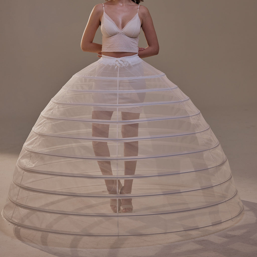 Crinoline Petticoat Skirt ,Hoop Skirt for Ball Gown, Wedding & Quinceañera Underskirt