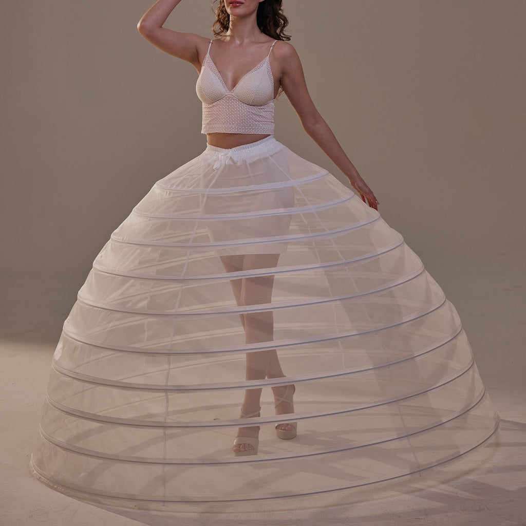 Crinoline Petticoat Skirt ,Hoop Skirt for Ball Gown, Wedding & Quinceañera Underskirt