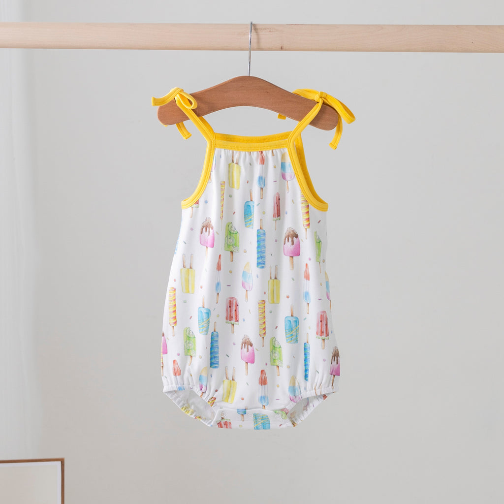 Let's Chill Organic Cotton Shoulder-Tie Onesie 12 24 months