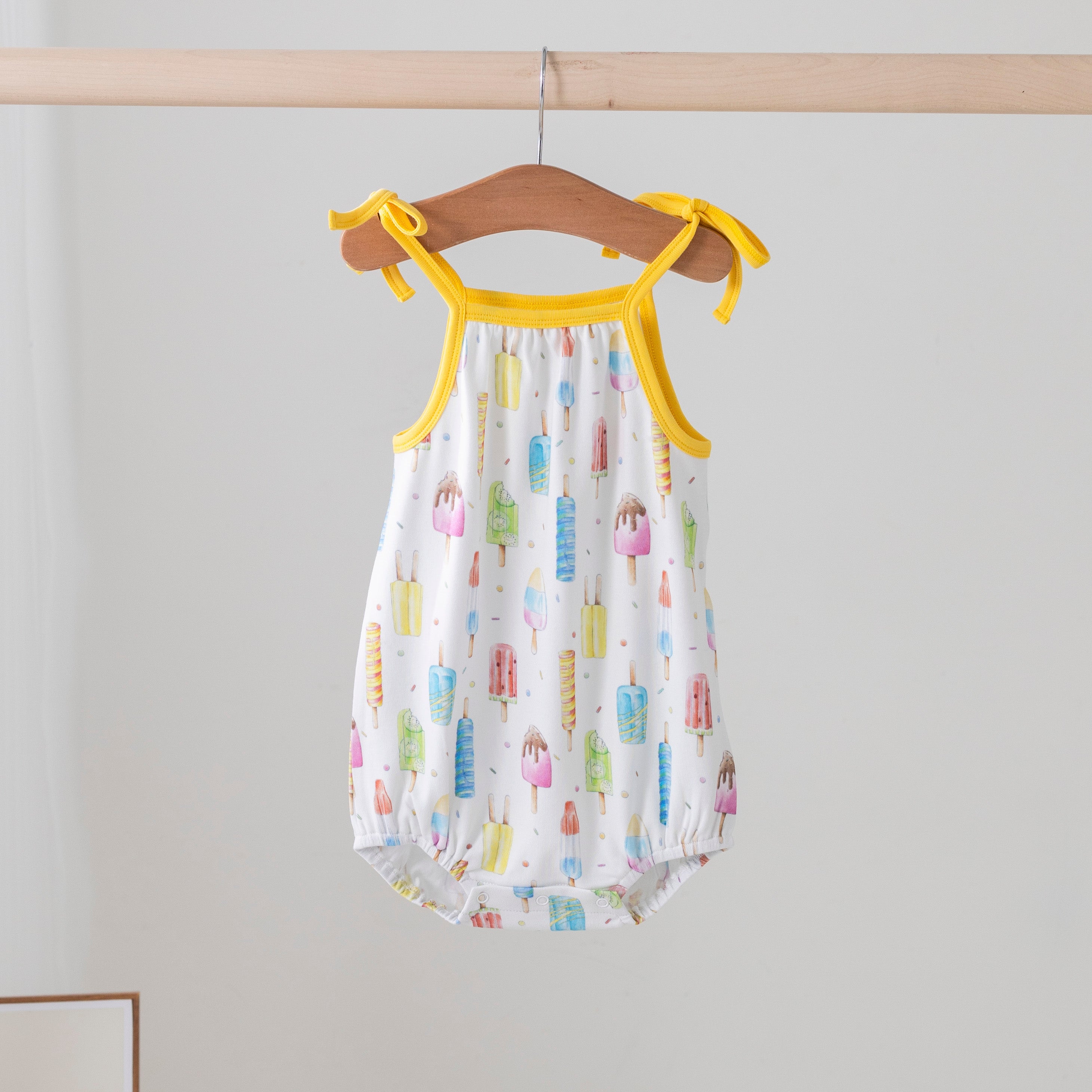 Let's Chill Organic Cotton Shoulder-Tie Onesie 12 24 months