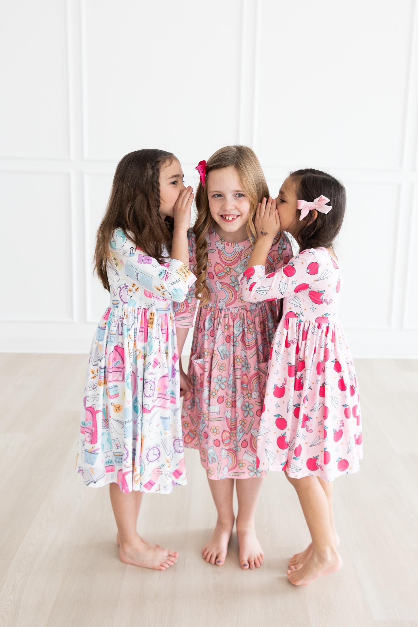 Dream Big Little One 3/4 Pocket Twirl Dress